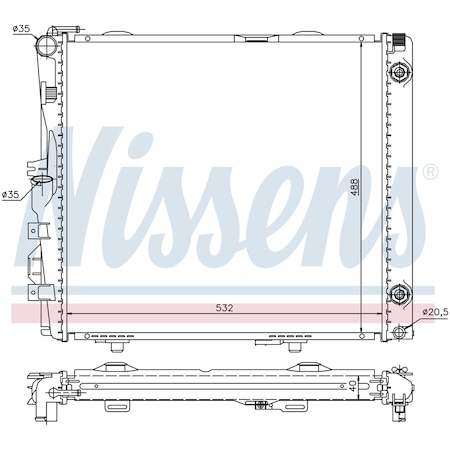 Nissen Nissens Radiator, 62683A 62683A